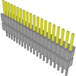 Conn Board Stacker HDR 20 POS 1.27mm Solder ST Thru-Hole Tube