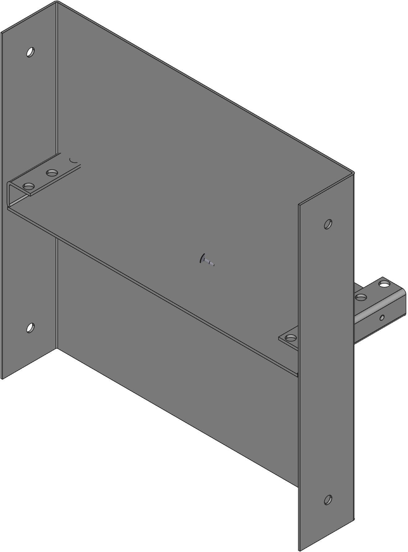 Hammond Manufacturing-1458D3  Black Steel/Aluminum Wall Mount Instrument Enclosure