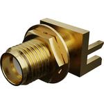 Conn SMA 0Hz to 18GHz 50Ohm Solder ST Edge Mount F Gold Tray