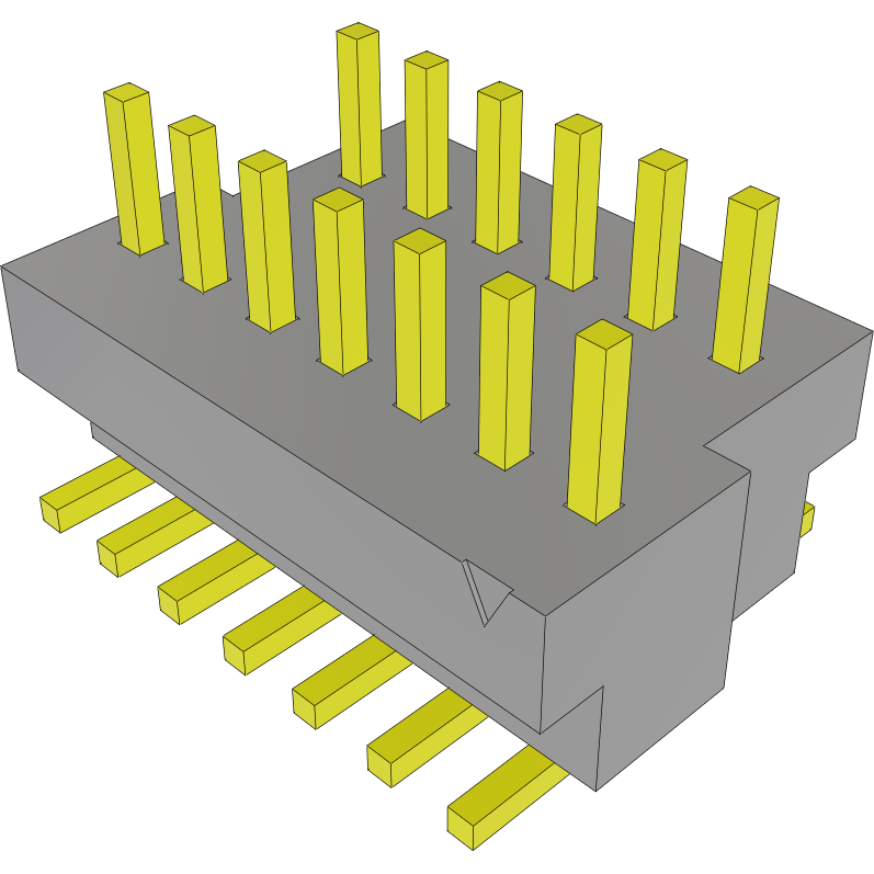 Samtec-BKT-113-03-L-V-A Steckverbinderleisten und Leiterplattenbuchsen Conn Unshrouded Header HDR 13 POS 1mm Solder ST SMD Tube
