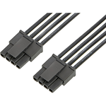 Cable Assembly UL 10002 0.6m 18AWG Wire to Board to Wire to Board 4 to 4 POS F-F Crimp-Crimp Bag