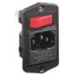 Power Entry Module Unfiltered M 3 POS 250VAC 10A Fuse/Switch ST 1 Port