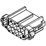 Conn Housing F 8 POS 2.5mm Crimp ST Cable Mount Violet