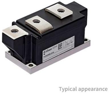 Infineon Technologies AG-TT500N16KOFHPSA2 SCR Modules Thyristor SCR Phase Control Thyristor Module 1.6kV 17kA 7-Pin Tray