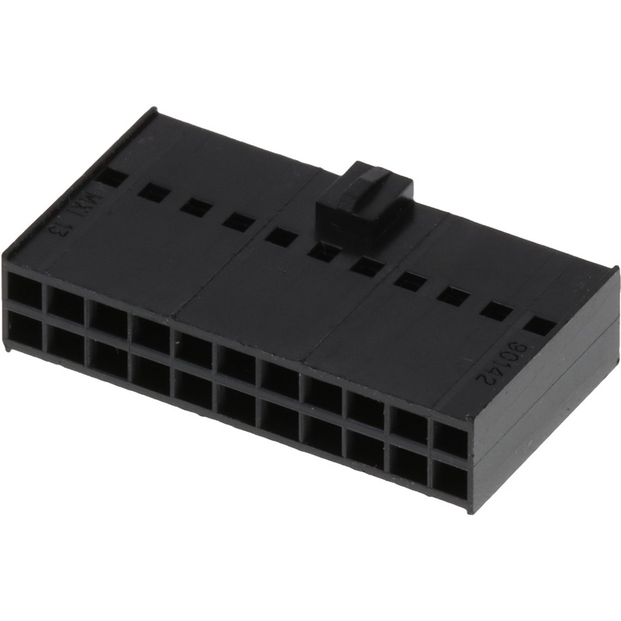 Molex-0901420022 分立接线罩连接器 Conn Housing F 22 POS 2.54mm Crimp ST Cable Mount Black C-Grid III™ Bag