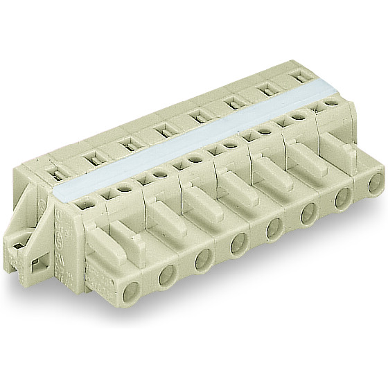 WAGO-721-212/027-000 连接器接线板 Conn PC Terminal Block F 12 POS 7.5mm Spring Clamp Cable Mount 15A Box