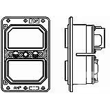 TE Connectivity-1218476-1 Raccordement rectangulaire Conn Rectangular SKT/SKT 106/106 POS Crimp ST Cable Mount