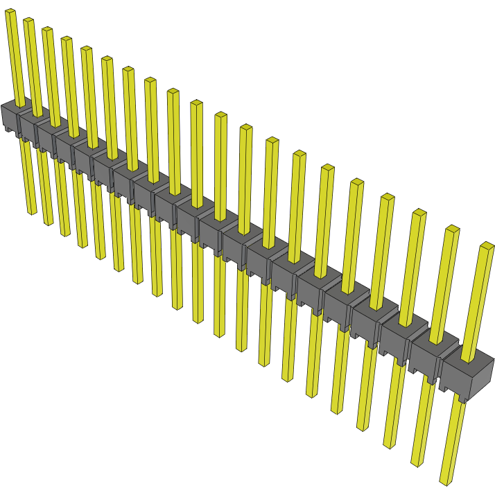 Samtec-MTSW-120-10-T-S-365 Steckverbinderleisten und Leiterplattenbuchsen Conn Unshrouded Header HDR 20 POS 2.54mm Solder ST Top Entry Thru-Hole Bulk