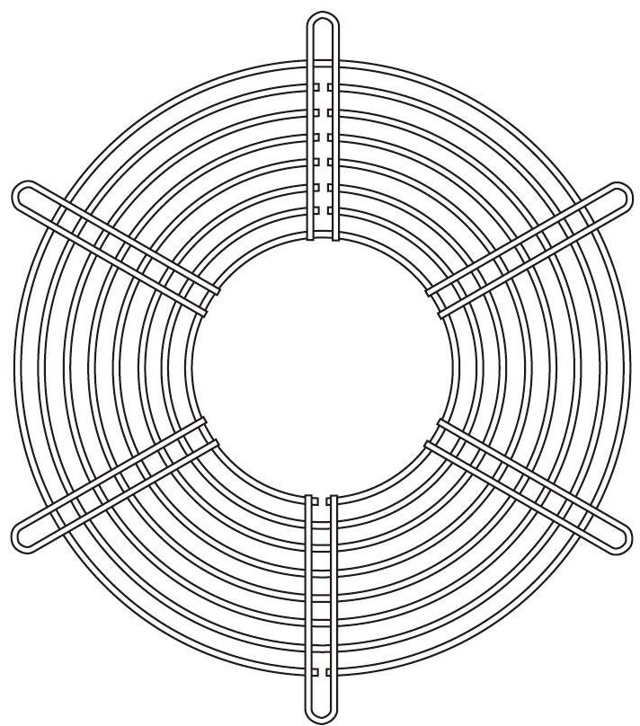 SANYO DENKI-109-320 热量管理配件 Thrml Mgmt Access Finger Guard 172mm