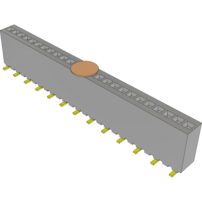 Samtec-RSM-125-02-S-S-K Steckverbinderleisten und Leiterplattenbuchsen Conn Socket Strip SKT 25 POS 1.27mm Solder ST Top Entry SMD Tube
