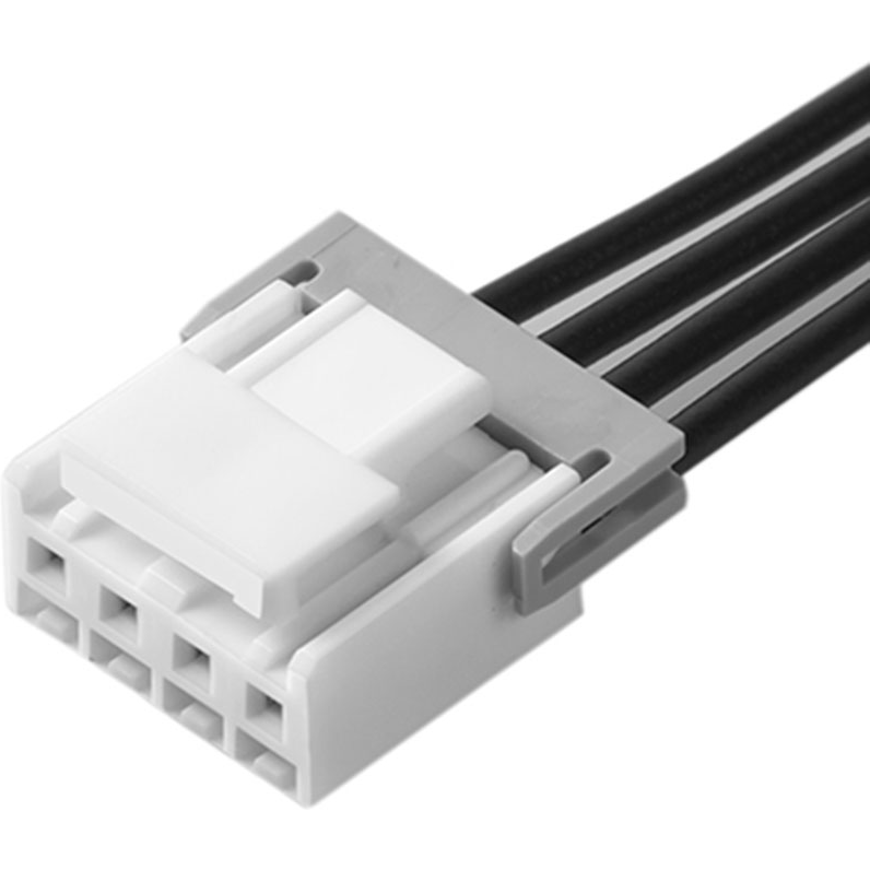 Molex-151370401 Assemblaggio cavo Altro Cable Assembly UL 1061 0.1m 22AWG Wire to Board to Wire to Board 4 to 4 POS F-F Crimp-Crimp Mini-Lock Bag