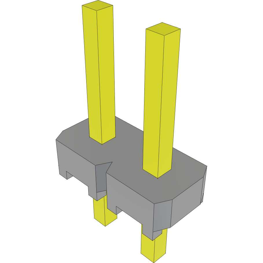 Samtec-MTLW-102-05-T-S-182 Piastre connettori e prese PCB Conn Unshrouded Header HDR 2 POS 2.54mm Solder ST Top Entry Thru-Hole Bulk