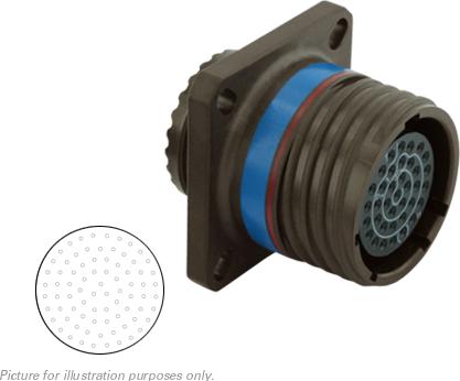 SOURIAU-D38999/20JG35SD-LC 圆形连接器 Conn Circular SKT 79 POS Crimp ST Flange Mount 79 Terminal 1 Port