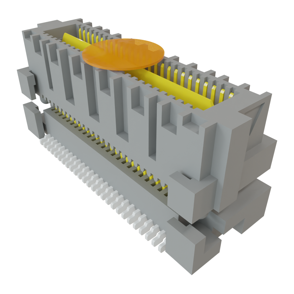 Samtec-QMS-026-09.75-SL-D-A-K 连接器插头及 PCB 插座 Conn Micro High Speed Terminal Strip HDR 52 POS 0.635mm Solder ST SMD Tray