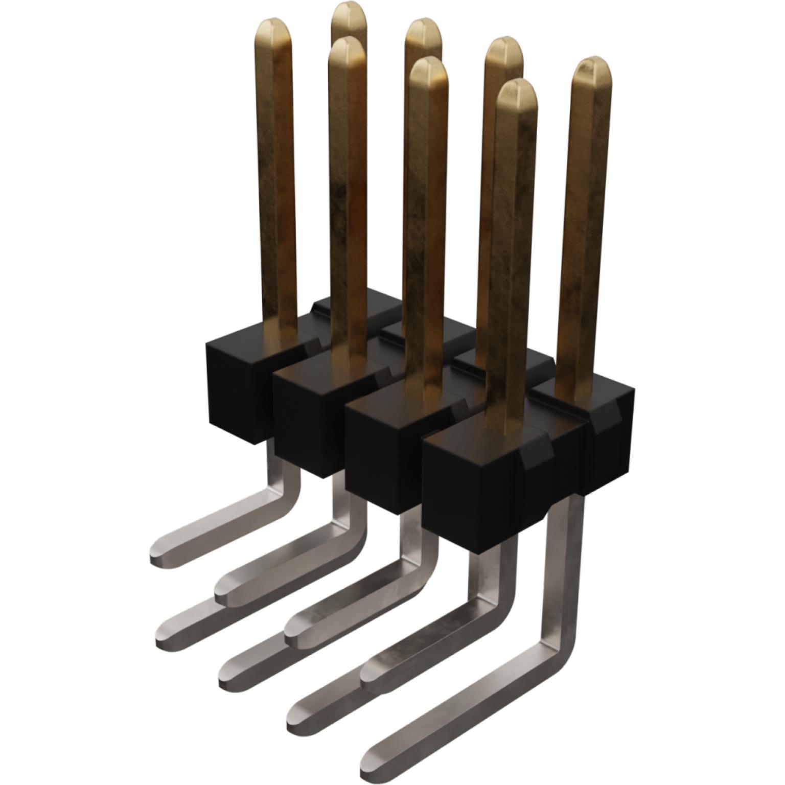 Molex-0010894083 Steckverbinderleisten und Leiterplattenbuchsen Conn Unshrouded Header HDR 8 POS 2.54mm Solder RA Side Entry Thru-Hole C-Grid Tube