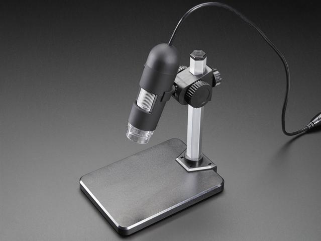 Adafruit Industries-1345 Microscopes TV Microscope - 25 x 400 magnification / 8 LEDs