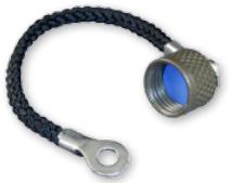 Glenair-667-185-M-U801-3 Steckverbinderzubehör Connector Accessories Receptacle Mighty Mouse Metal Protective Cover Straight Aluminum Electroless Nickel