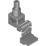 Grayhill-62AG18-H0-060C Optische Encoder Optical Encoder Rotary Incremental Flat 0.025(Avg)N.m Straight Digital Square Wave Panel Mount Connector 5CPR Automotive Medical
