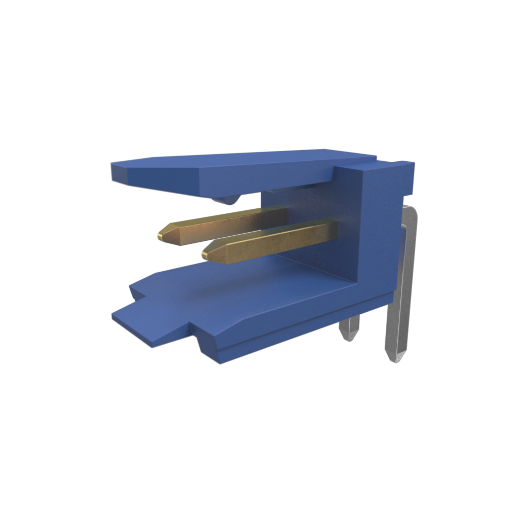 Amphenol Communications Solutions-76382-302LF Connector Headers and PCB Receptacles Dubox®2.54mm, Board to Board Connector, Shrouded Header, Single Row, Right Angle