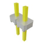 Conn Unshrouded Header HDR 2 POS 2.54mm Solder ST Top Entry Thru-Hole Bulk