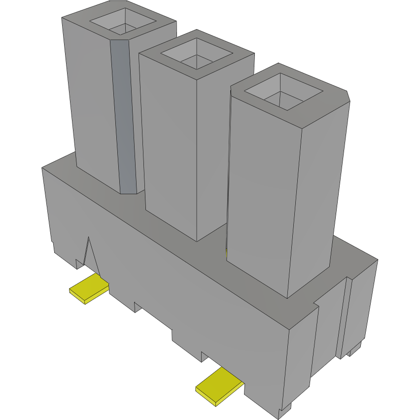 Samtec-IPBS-103-02-T-S Connector Headers and PCB Receptacles Conn Isolated Power Socket SKT 3Power POS 4.19mm Solder ST Top Entry SMD Power Mate® Tube
