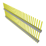 Conn Board Stacker HDR 32 POS 2.54mm Solder ST Top Entry Thru-Hole Bulk