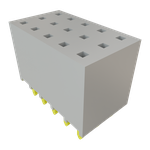 Conn Socket Strip SKT 15 POS 2.54mm Solder ST Top Entry Thru-Hole Bulk