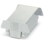 Component Housing, Connection Opening On Both Sides, Upper Part, Color Light Gray, Width 90 mm, Acrylonitrile Butadiene Styrene