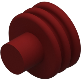 Delphi-10720617 Steckverbinderzubehör Connector Accessories Seal Straight Silicone Red/Brown
