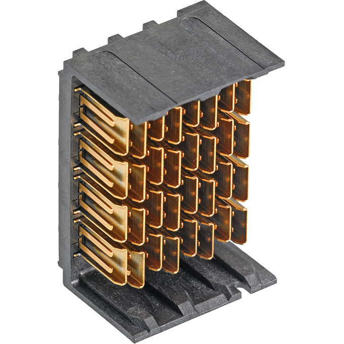 Molex-1713151807 Blackplane del conector Conn Backplane HDR 64 POS 1.9mm Press Fit ST Thru-Hole Impel™ Tray