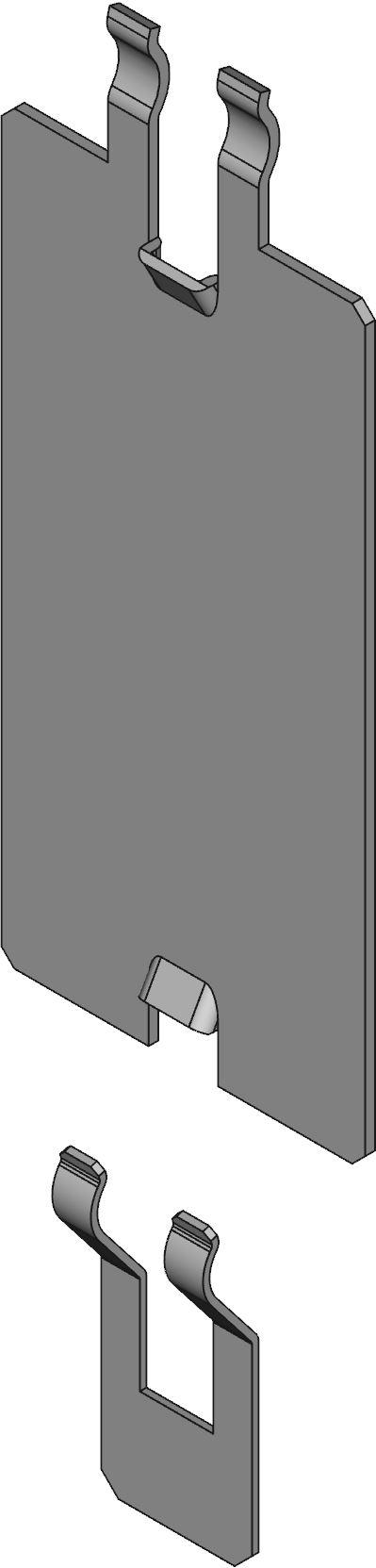 Hammond Manufacturing-1485DSM Verdrahtungskanäle Cable Accessories Wiring Ducts Sealing Plate Steel Gray