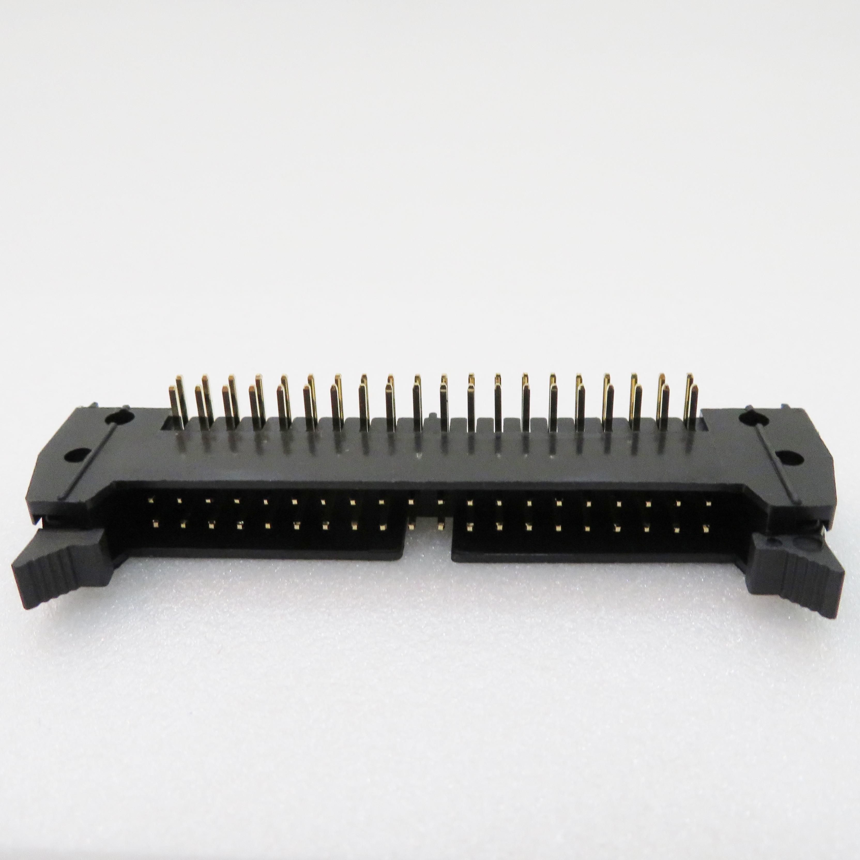 ADAM TECH-MHR-40-HUAS Cabezales del conector y receptáculos PCB Conn Ejector Header HDR 40 POS 2.54mm Solder RA Side Entry Thru-Hole Tray