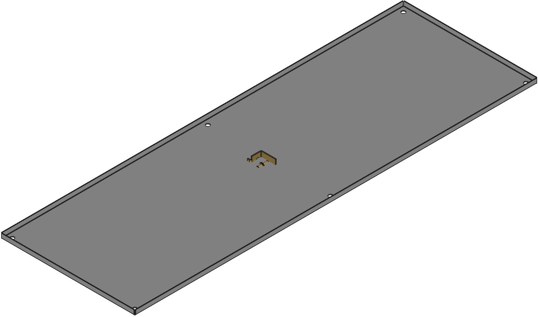 Hammond Manufacturing-72WFWG null Inner Panel, Steel, White, Galvanized, 60 In Length, 20 In Width