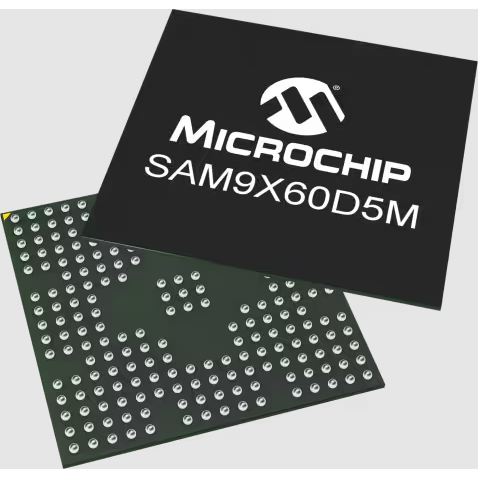 Microchip Technology-SAM9X60D5M-I/4FB Microprocessors - MPUs MPU SAM9X60 RISC 32bit 600MHz 233-Pin TFBGA Tray