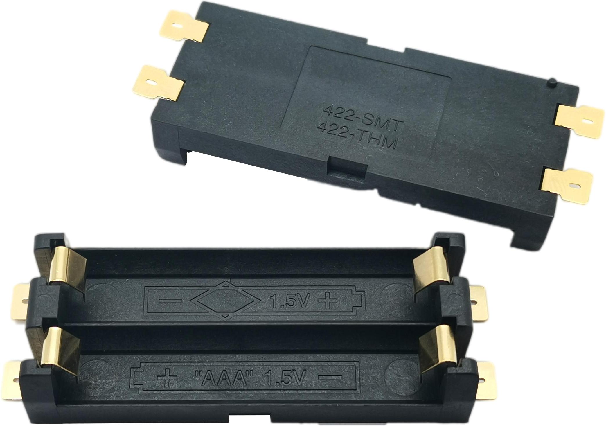 ADAM TECH-BH-102B-5  Phosphor Bronze Gold Plated Battery Holder