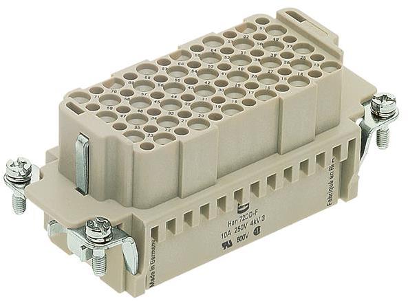 HARTING-09160723101 Steckverbinder, rechteckig Conn Rectangular F 72 POS Crimp ST Panel Mount