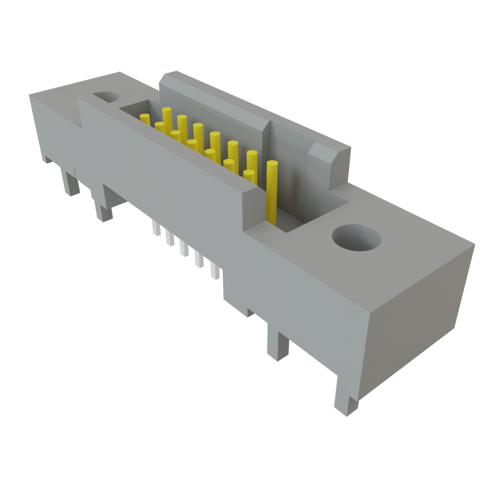 Samtec-TFM-107-01-L-D-DS 连接器插头及 PCB 插座 Conn Shrouded Header (4 Sides) HDR 14 POS 1.27mm Solder ST Top Entry Thru-Hole TIGER EYE™ Tube
