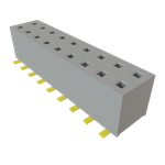 Conn Unshrouded Header HDR 18 POS 2mm Solder RA Side Entry SMD Tube