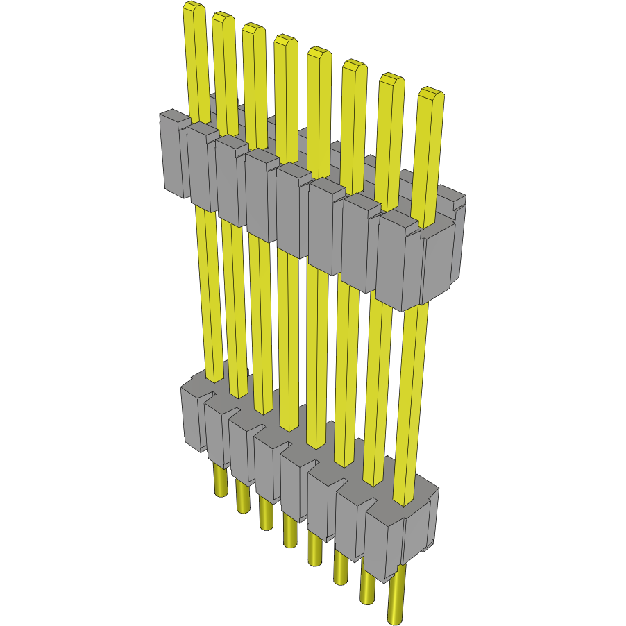 Samtec-DWM-08-59-G-S-510 Steckverbinderleisten und Leiterplattenbuchsen Conn Board Stacker HDR 8 POS 1.27mm Solder ST Thru-Hole Tube
