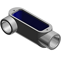 Thomas & Betts-LR18 Accessori per cavi Cable Accessories Conduit Body Iron Gray Epoxy Powder/Zinc