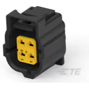 TE Connectivity-184399-1 Connector Discrete Wire Housing Conn Housing PL 4 POS 3.81mm Crimp ST Cable Mount Black