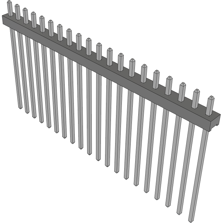 Samtec-MTMM-120-15-T-S-100 Connector Headers and PCB Receptacles Conn Unshrouded Header HDR 20 POS 2mm Solder ST Top Entry Thru-Hole Bulk
