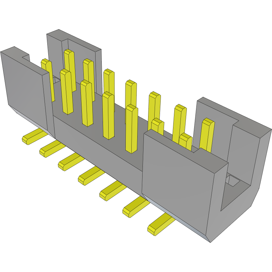 Samtec-TSH-107-01-S-DV 连接器插头及 PCB 插座 Conn Shrouded Header HDR 14 POS 2mm Solder ST SMD Tube