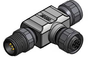 CONEC-43-05155 Steckverbinder, rund Adapter, Male Connector, Stainless Steel