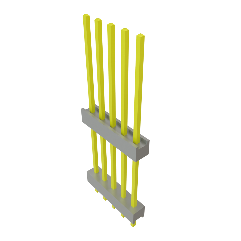 Samtec-DW-05-19-L-S-643 Steckverbinderleisten und Leiterplattenbuchsen Conn Board Stacker HDR 5 POS 2.54mm Solder ST Top Entry Thru-Hole Bulk