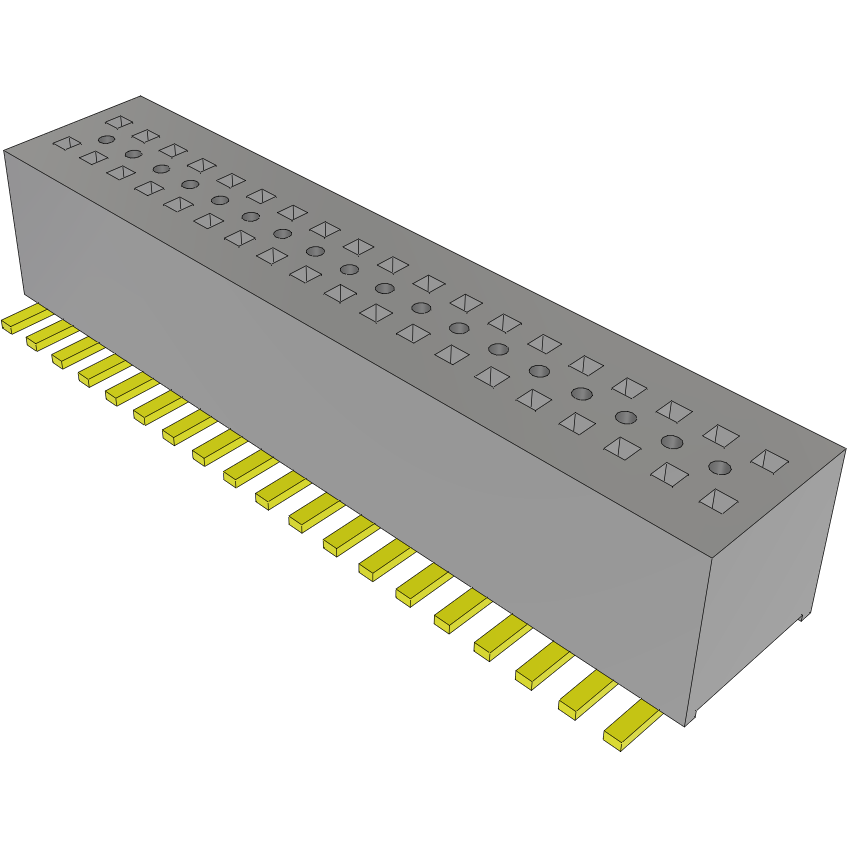 Samtec-CLE-119-01-G-DV-TR Connector Headers and PCB Receptacles Conn Socket Strip SKT 38 POS 0.8mm Solder ST SMD T/R