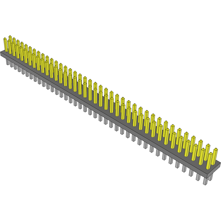 Samtec-FTS-139-01-L-D Connector Headers and PCB Receptacles Conn Unshrouded Header HDR 78 POS 1.27mm Solder ST Top Entry Thru-Hole Tube