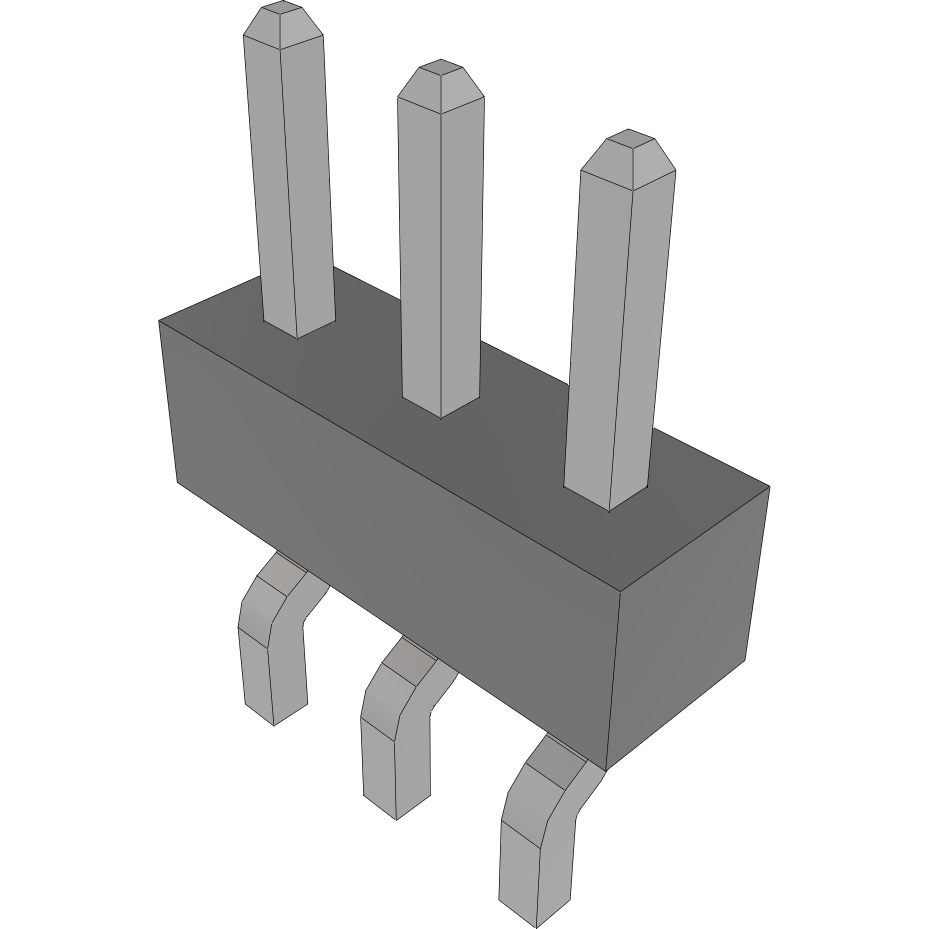Samtec-MMT-103-01-TM-SH Connector Headers and PCB Receptacles Conn Unshrouded Header HDR 3 POS 2mm Solder RA Side Entry SMD T/R