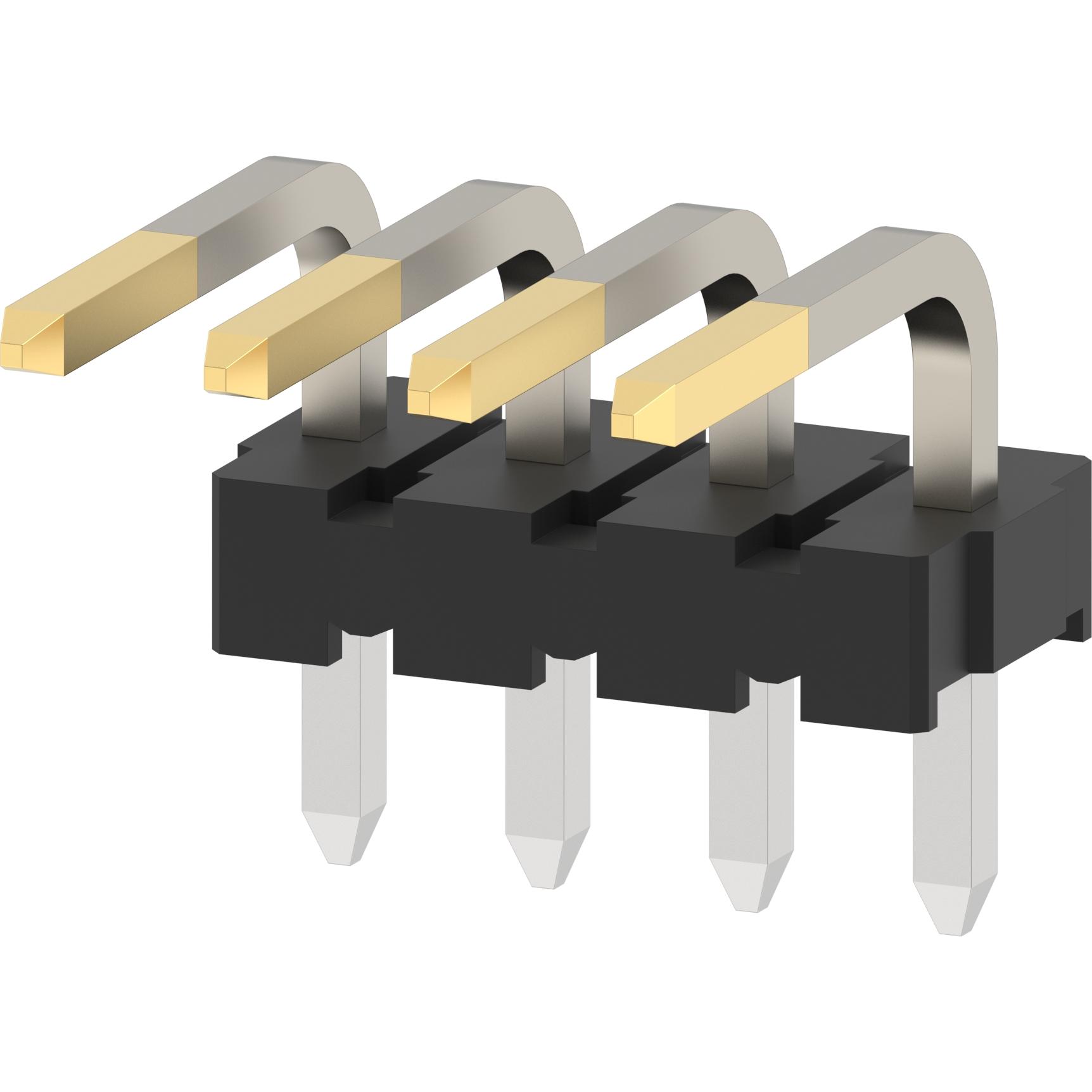 Molex-0026482042 Cabezales del conector y receptáculos PCB Conn Unshrouded Header HDR 4 POS 3.96mm Solder RA Side Entry Thru-Hole KK Bag