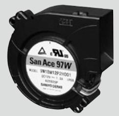 SANYO DENKI-9W1BM12P2H001 Gebläse und Lüfter DC Fan Centrifugal Ball Bearing 12V 10.2V to 13.8V 38.5CFM 58dB 97.1 X 95 X 33mm PWM/Sensor